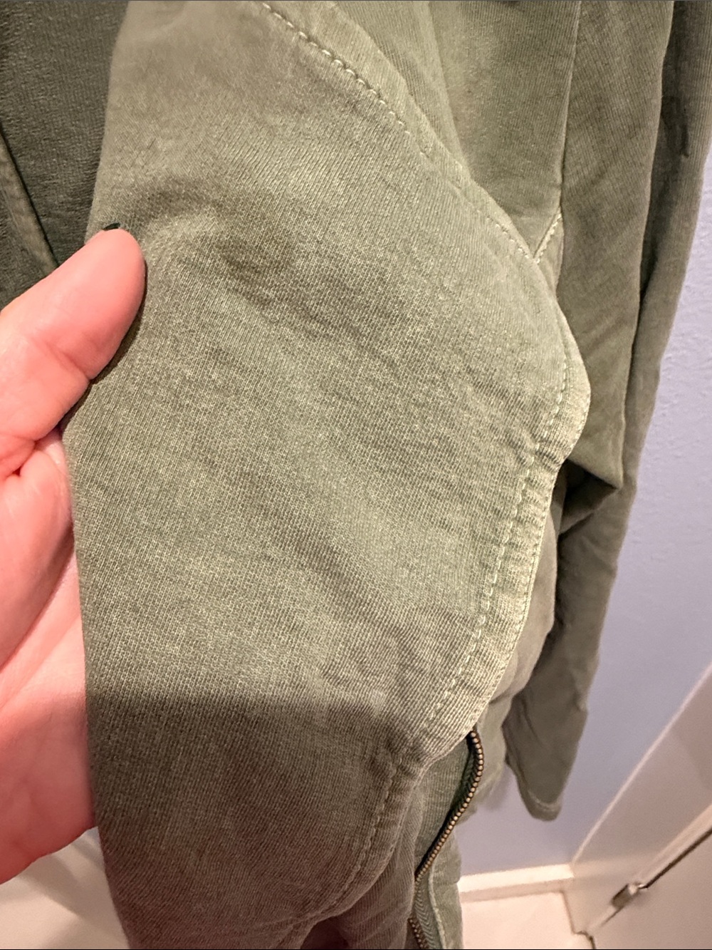 Chaps Olive Utility Drawstring Jacket - Picture 3 of 4